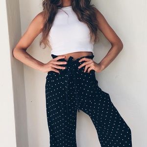 ZARA polka dot trouser pant